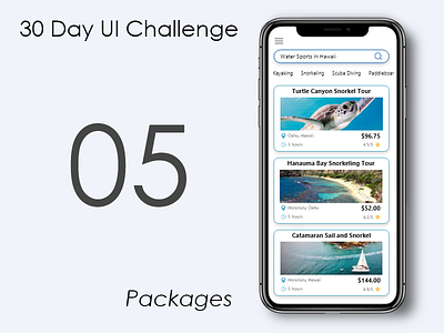 Day 5 - Packages flatui packages travel ui ux