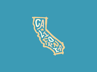 California for America art cali california creative design la los angeles san francisco sf state states typography us usa
