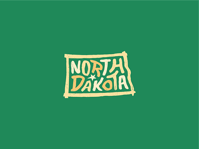 North Dakota for America america art bismarck country dakota design fargo grand forks grandforks lettering midwest minot nd north dakota northdakota typography united states usa