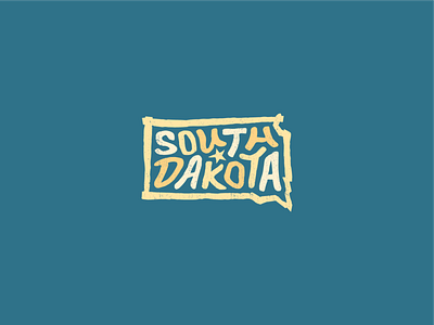 South Dakota for America aberdeen art black hills brookings dakota design lettering mount rushmore rapid city sd sioux falls south america south dakota southdakota typography united states unitedstates usa