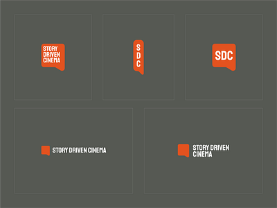 Story Driven Cinema Marks brand design brand identity brands that dream design film film logo flexible mark multiple design photography photography branding photography logo story drive cinema storytelling storytelling logo vertical vertical logo wordmark wordmarks