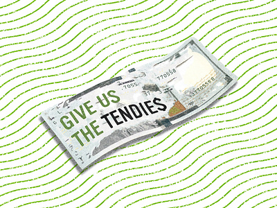 Give Us The Tendies bill brand brand identity branding cash design dollar bill finance financial logo money reddit style tendies tendies brand tendies logo wall street wall street bets