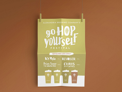 Go Hop Yourself Festival alexandria alexandria brewing company beer brewery brewing concert concert poster craft beer design event poster festival go hop yourself independent kentucky poster venue