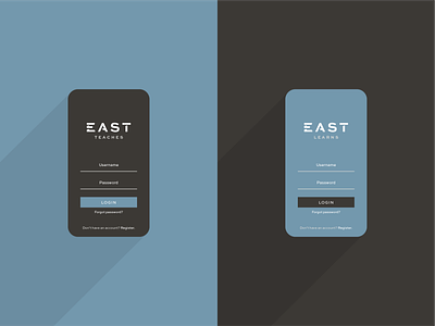 EAST Partnership Login Screen