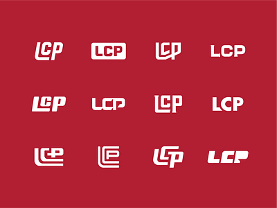 LCP Logo art brand branding design font icon lcp lettering letters logo logo design monogram pump typography water