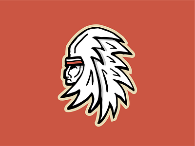 Chiefs chief chiefs chiefton illustration indian kansas kansas city logo logo design logo designer native native american nativo red sketch sports logo