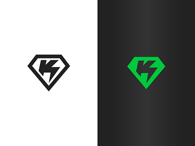 Kryptonite Tattoo Removal bolt brand branding k kryptonite laser letter k lightning logo logo design shield superman tattoo removal