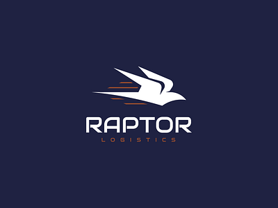 Raptor Logistics bird bird logo brand branding eagle eagle logo fast flying logistics logo logo design raptor transportation trucking