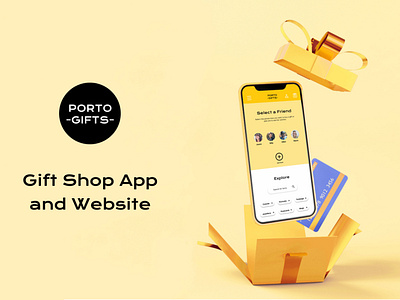 Porto Gifts - Gift Shop App and Website app e commerce figma google local store shop ui ux design website