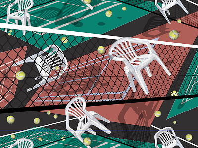 Tennis Court court design digital print pattern pattern design tennis textile design tomcsanyi vector
