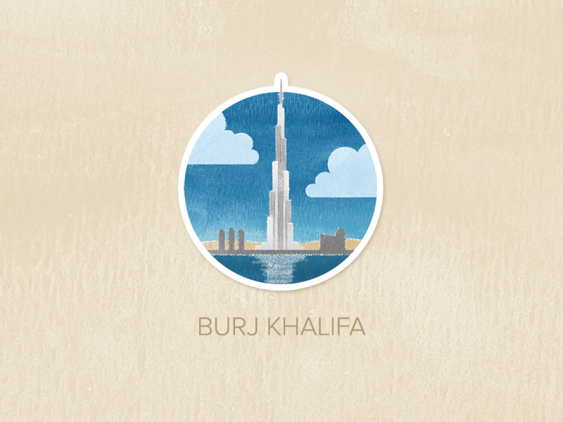 Day Twelve: Burj Khalifa by Geri Coady on Dribbble