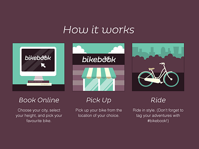BikeBook Icons color design icons illustrated illustration website