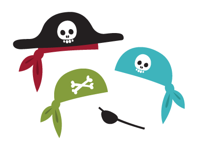 Piratize Your Avatar Kit cartoon pirates