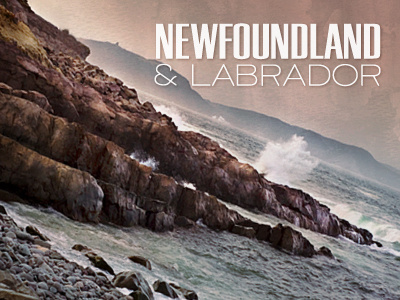 Newfoundland & Labrador canada photo typography