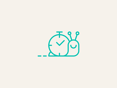 Snail Time clock graphic design illustration logo snail time watch