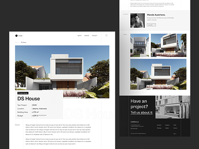 Architecture Landing Page for Dform Website Part 2 architect architecture clean company profile exploration furniture home home minimalist landing page minimalist ui design uiexploration uiux web design web landing