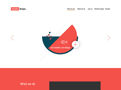 breathe design clean creative design flat innovation photoshop portfolio ui web website