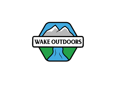 'Wake Outdoors' by Connor Branding connorbranding design designer graphicdesign identity illustration logo logodesign logoicon logotype