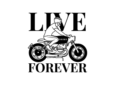 'Live Forever' by Connor Branding