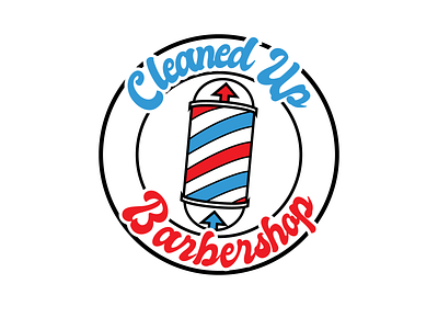 Cleaned Up Barbershop brand branding connorbranding design graphicdesign identity logo logodesign logodesigner logos