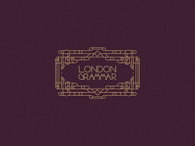 London Grammar art design gold illustrator london grammar music series stroke texture typography vector