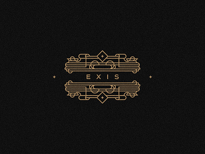 exis geometric gold illustration illustrator line pattern stars texture type typography vector