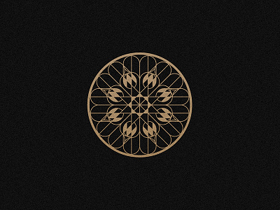 Palmier flower geometric gold illustrator line muralnoir pattern vector