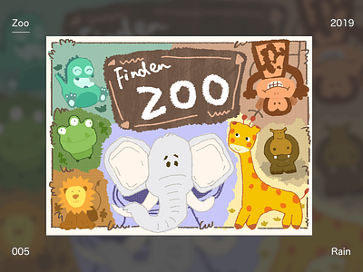 Zoo animal ui zoo 插图 设计