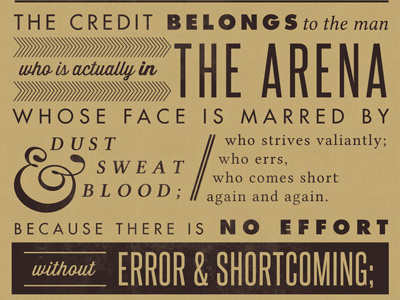 Sneak Peek: Typographic Quote Poster antique long quote quote typography
