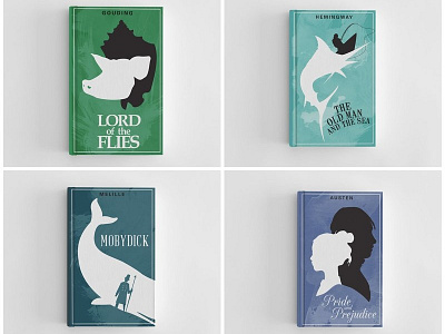 Minimalist Classic Book Covers minimal modern silhouette