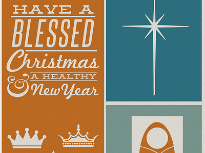 Custom Christmas Card abstract christmas modern typography