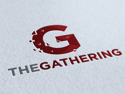 The Gathering abstract church gathering logo modern