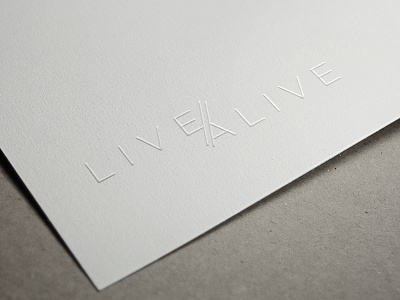 Live Alive Logo clean geometric modern simple typography