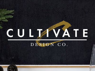 Cultivate Design Co logo minimal typography