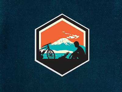 A Journey WorthWhile camping geometric logo modern