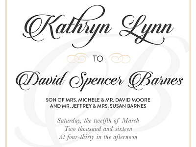 Wedding Invite Typography invitation typography wedding