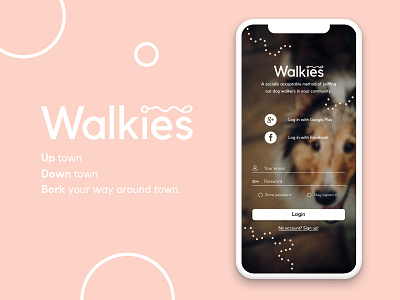 Walkies - Log In