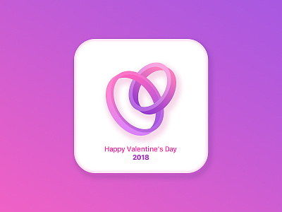 Happy Valentine's Day design icon