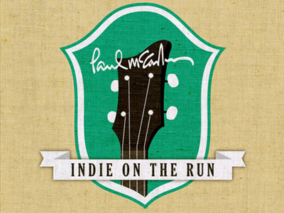 Indie On The Run cover green illustration music retro texture