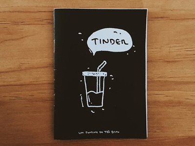 Tinder cover illustration zine zinegraph
