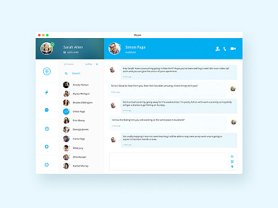 Skype Redesign chat desktop redesign skype