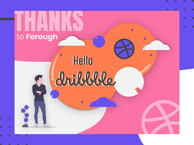 Hello Dribbble! debuts design first design first shot