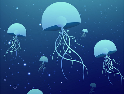 Jelly Fish 01 illustration vector