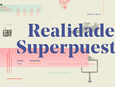Realidades Superpuestas 3 design editorial art graphic art graphic design identity illustration trending typography
