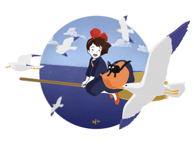 Kiki's Delivery Service animation anime art artwork cartoon delivery fan art ghibli illustration kiki redraw service studio ghibli