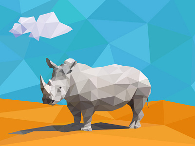 Rhino Low Poly