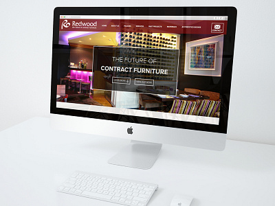 Redwood Design Home Page capentry furniture materials products red responsive ui ux webdesign wood