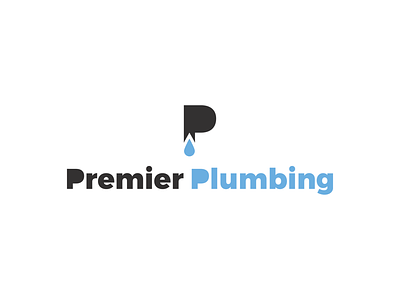 Premier Plumbing Logo branding logo plumbing premier trade