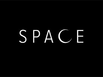 Space font lettering logo type