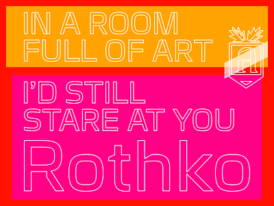 Typeface "Rothko" font type typedesign typeface